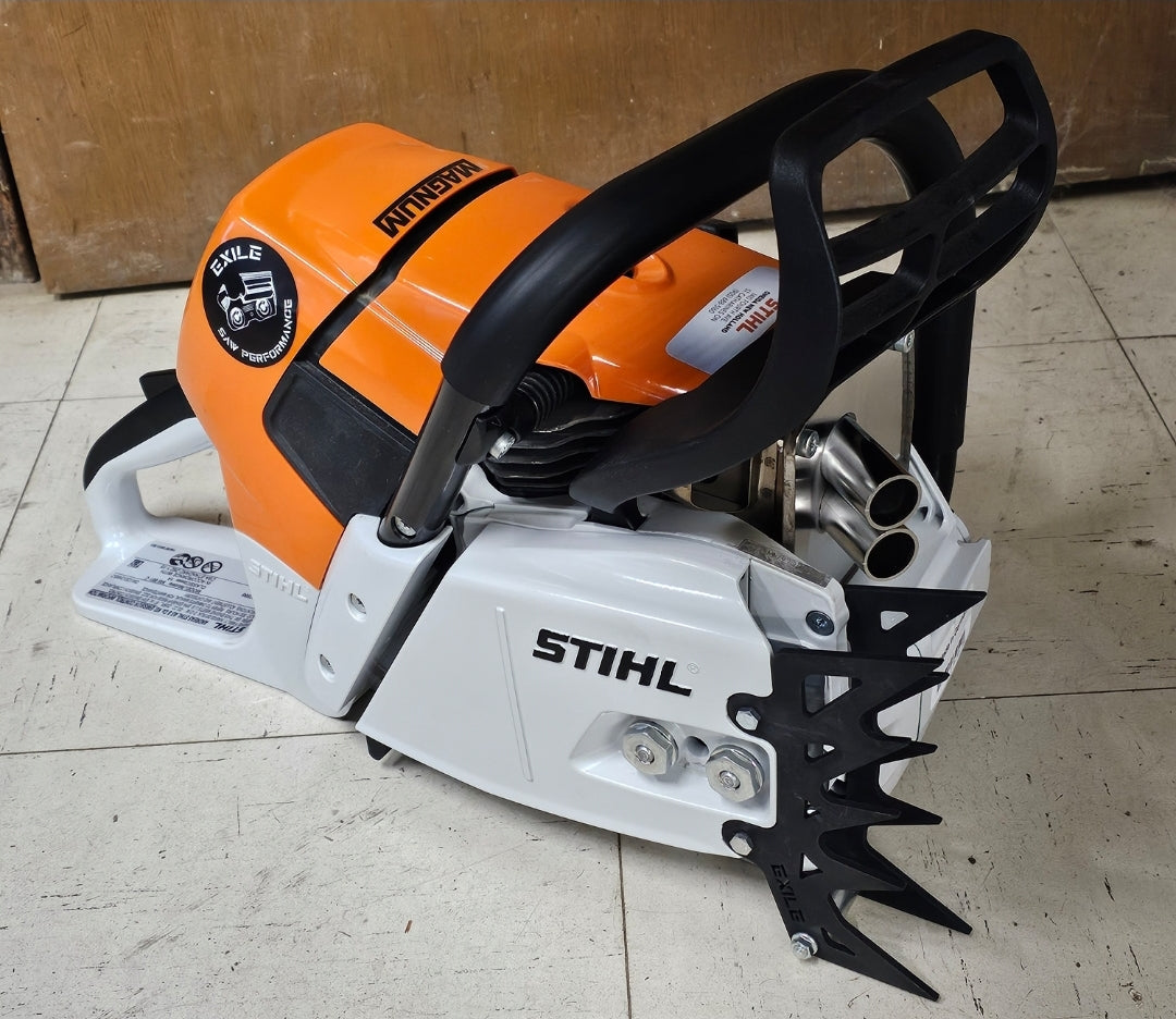 Stihl MS660 066 Bucking Dog Dawg Spike Alluminio Scheletro Taglio Laser Personalizzato - Foto 8