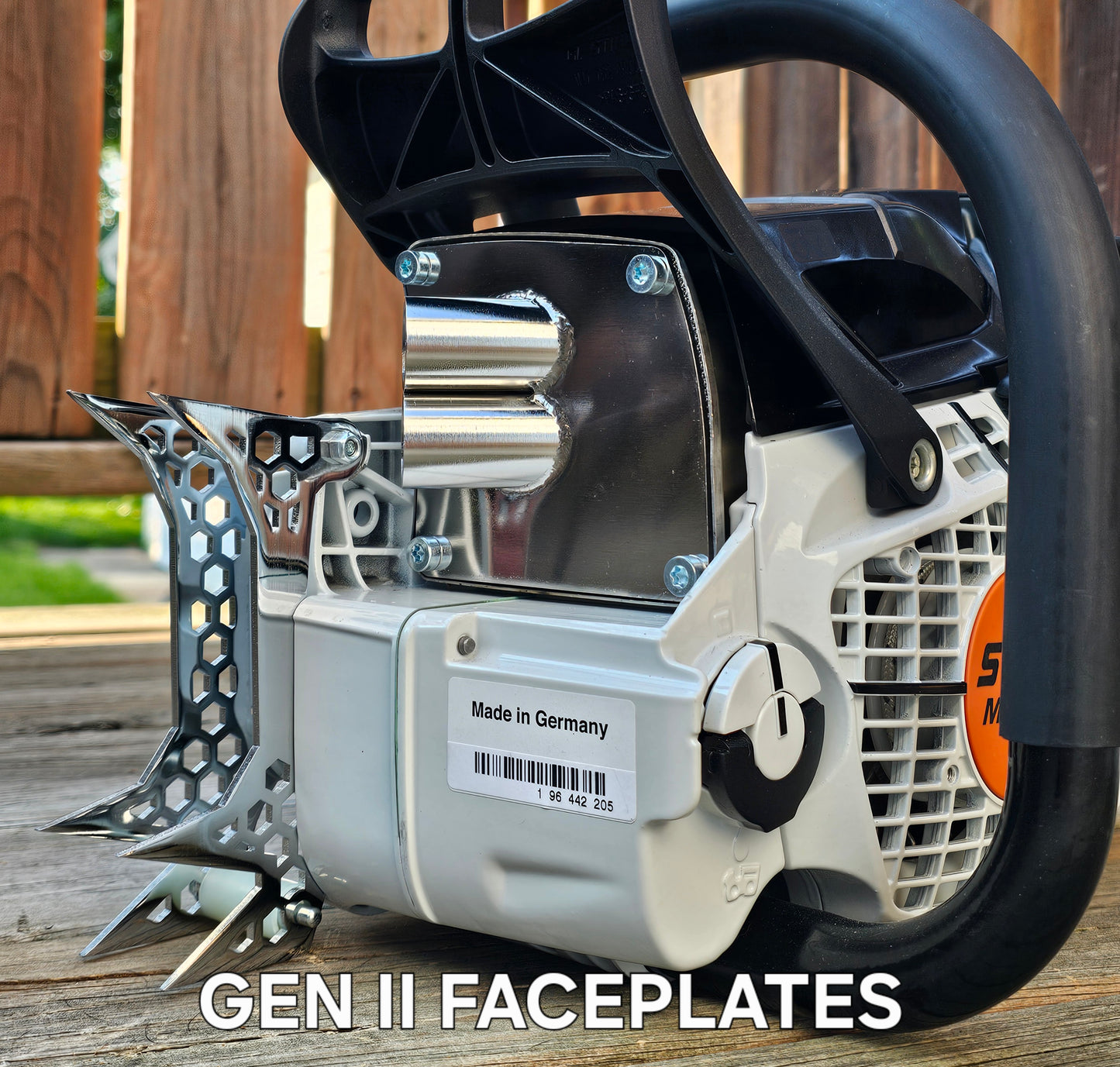 500i STIHL MUFFLER COVER - GEN II - POLISHED