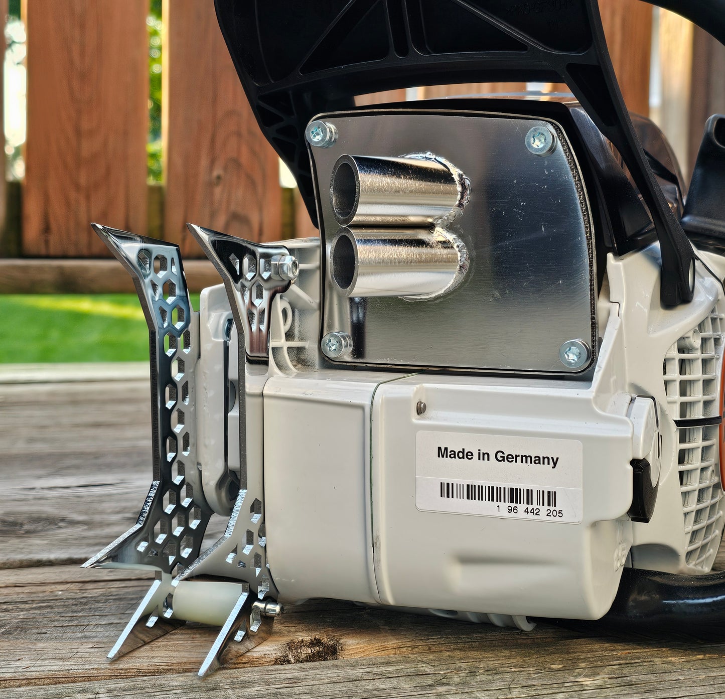 500i STIHL MUFFLER COVER - GEN II - POLISHED