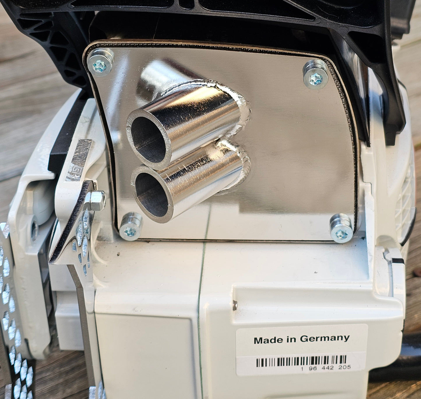 500i STIHL MUFFLER COVER - GEN II - POLISHED