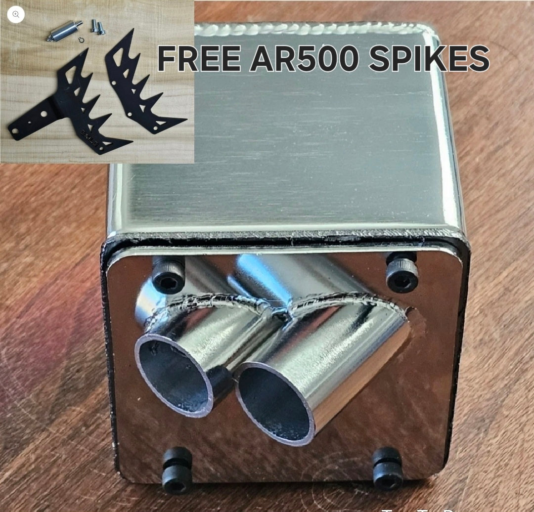 372XP PERFORMANCE MUFFLER - POLISHED FINISH + FREE ARCTIC SPIKE SET