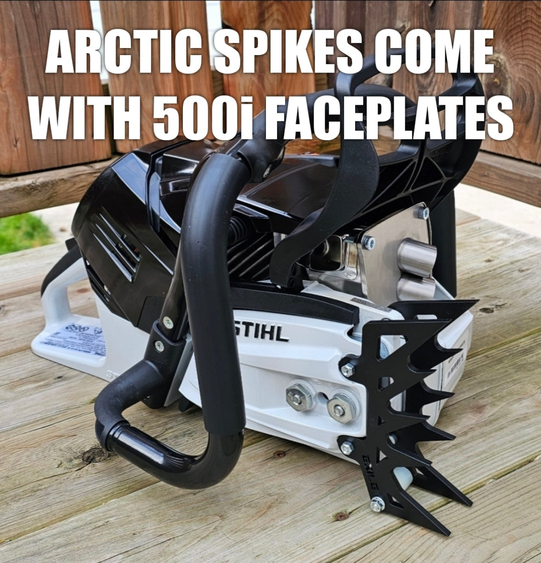 STIHL 500i DNO MUFFLER COVER + ARCTIC SPIKES